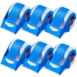 VEVOR Transparentes Packband, 38,1 mm Kern, 6er-Set 47,8 mm x 22,86 m Paketklebeband mit Spender, 0,068 mm Hochleistungs-Klebeband Ideal für Umzüge, Lagerung und Verpackung, Versand und Postversand