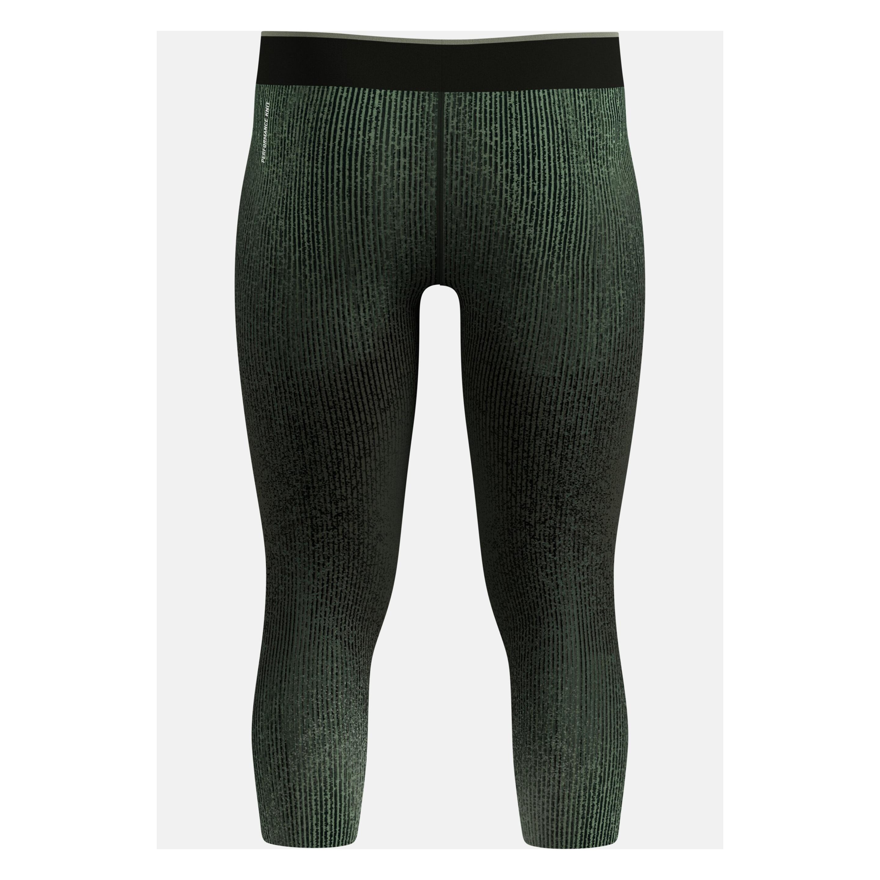 Odlo BL BOTTOM 3/4 PERFORMANCE WARM BLACKCOMB grüne Hose (S) (19640210877S)