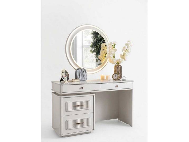 Xlmoebel Schminktisch Frisiertisch Beige Modern Eleganter Schminktisch Kosmetiktisch (1-St., 1-tlg)