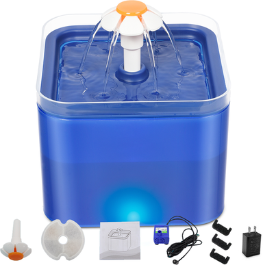 Pet Hub Automatic Pet Water Fountain   Dogs & Cats Dark Blue