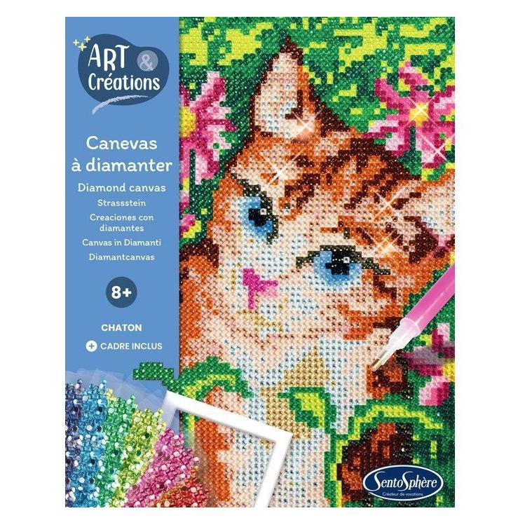 Sentosphere Strasssteinbild Katze (3920370)