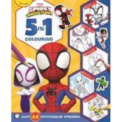 Spidey & Friends: 5-in-1 Colouring, Taschenbuch von Marvel Entertainment International Ltd, Bonnier Books Ltd, 978-1-80749-236-6