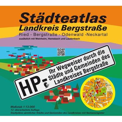 Städteatlas Landkreis Bergstraße 1:13.000, Karte von Michael Messer, Meki Landkarten, 978-3-931273-98-9