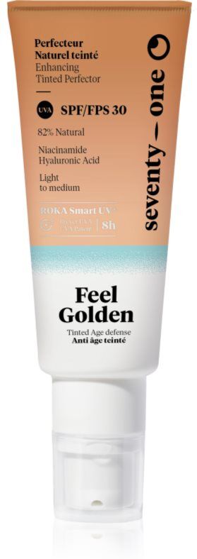 SeventyOne Feel Golden SPF30 fluide solaire teinté visage SPF 30 40 ml