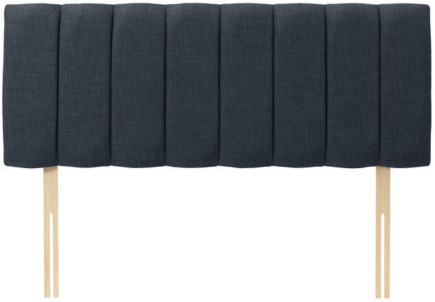 Latitude Run Upholstered Headboard Charcoal Velvet Small Single (2'6)