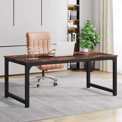 ROSE Large Simple Computer Desk Office Computer Table Writing Table for Home Office
