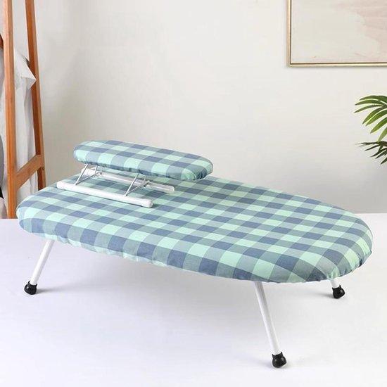 Bügelbrett - Bügeltisch - Für den Heimgebrauch - Platzsparend - 60x37x17 cm - Karomuster