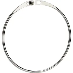 10 SPRINTIS Schlüsselring, 12 cm, vernickelt, 10 Stück Schlüßelbund Organizer ohne Haken, Warenring zur Organisation und Präsentation von Produkten, Metall, silber