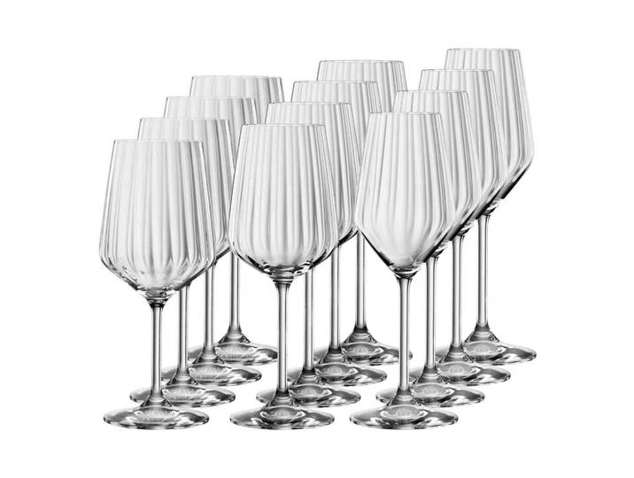Spiegelau Wein- & Champagnergläser Lifestyle transparent 12-tlg., Transparent, Glas, Gläser, Gläsersets
