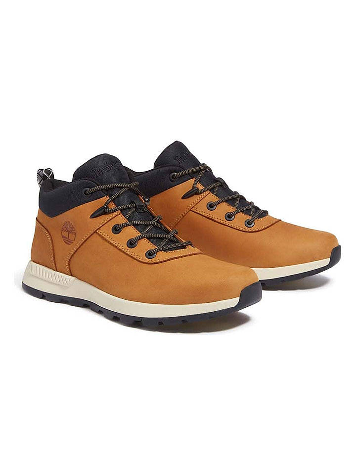 Timberland Leder-Boots in Hellbraun - 42