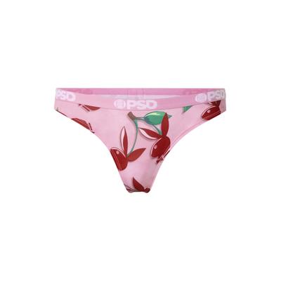 String PSD "PSD PB CHERRY LOVE TH", Damen, Gr. L, rosa (multi), 88% Polyester, 12% Elasthan, Unterhosen String