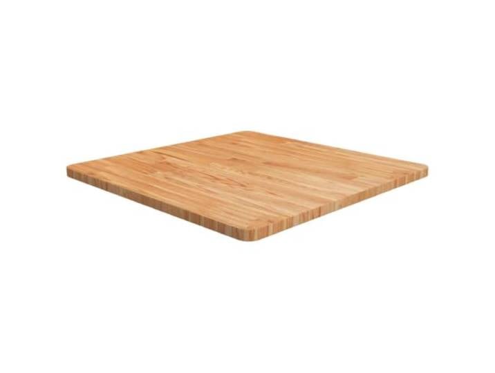 Home Tools Quadratische Tischplatte Hellbraun 70 x 70 x 2,5 cm massives Eichenholz