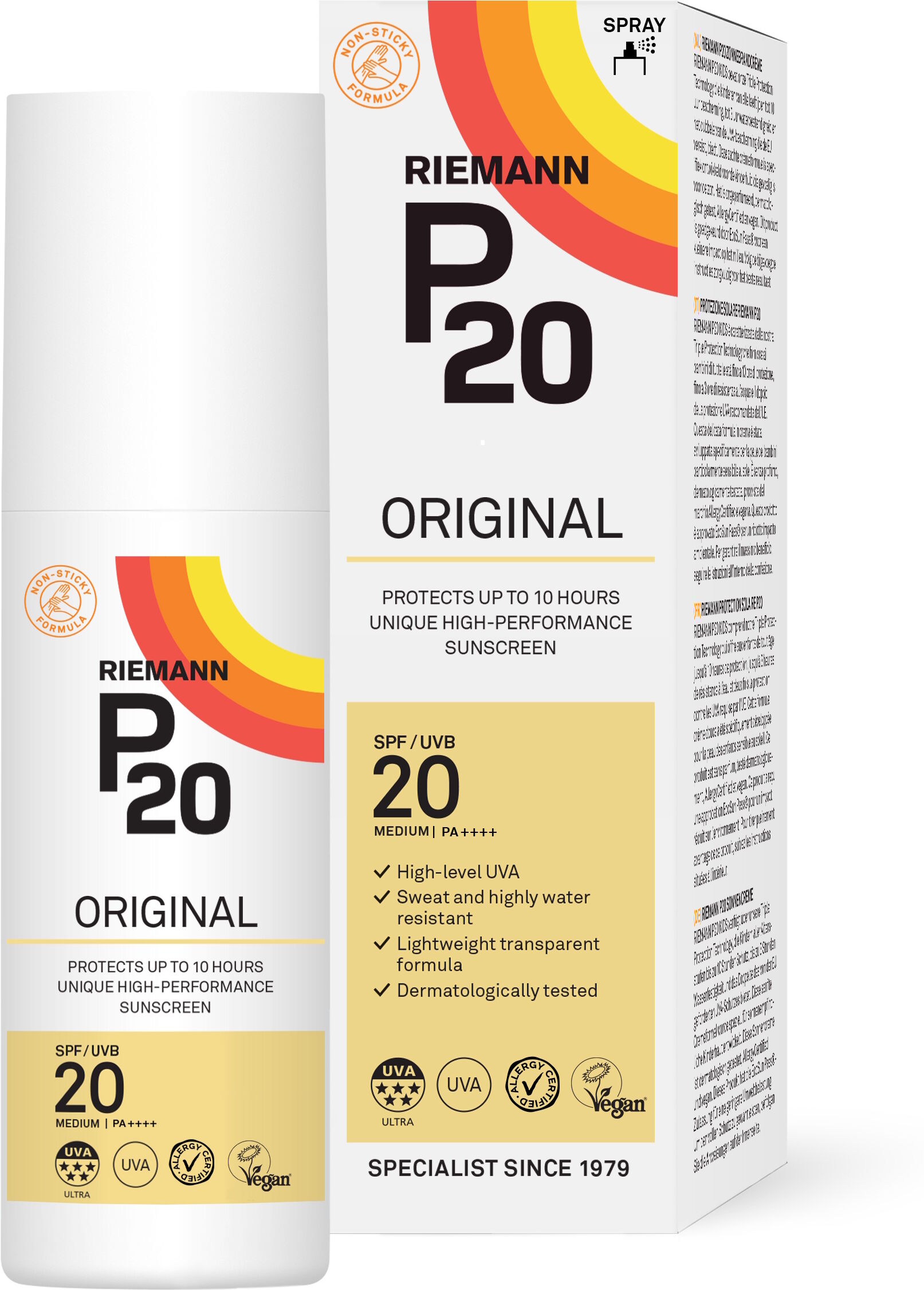 P20 Original Spray SPF 20 100 ml