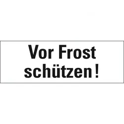 Aufkleber I Hinweisetikett Vor Frost schützen!, weiß, Haftpapier, permanent, 147x50mm, 250/Rolle
