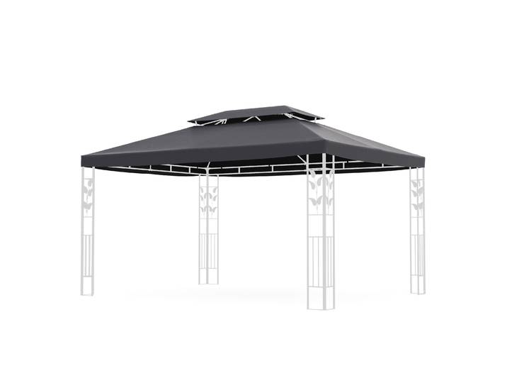 Dach Gartenpavillon ZEN 4 x 3 m anthrazit