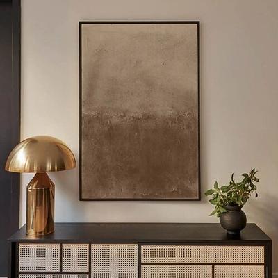 Boho Kunst schwere Struktur Malerei handgemalt braun abstrakte Kunst nordische Kunst Ölgemälde handgefertigt blau braun beige 3D Struktur Kunst Original Gemälde Wand Kunst Malerei