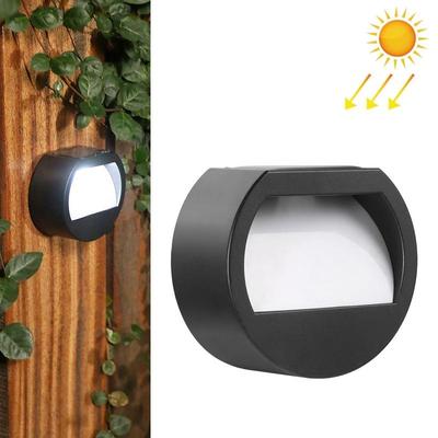 United Solar Outdoor Waterproof LED Round Wall Light With Auto Dusk To Dawn Sensor white Light