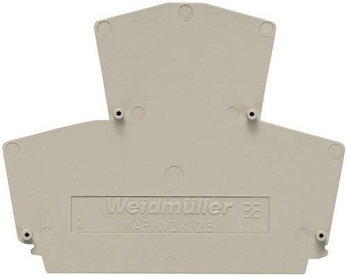 Weidmüller 1059100000-1 Abschlussplatte Passend für (Details): WDK 2.5 Grau