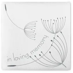 Sovie HORECA Serviette In Loving Memory in weiß aus Linclass® Airlaid 40 x 40 cm, 50 Stück - Trauer