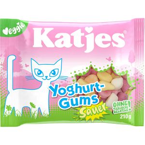 Katjes Fruchtgummis Yoghurt-Gums Sauer, 210 g