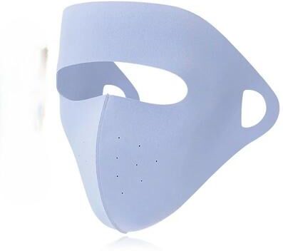 Universal Stock Cooling Face Mask With UV Protection Breathable Ice Silk Summer Face Cover For Cycling & Outdoor Activities blue