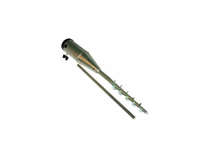 Bodenanker EUROTRAIL, silber, T:55cm, Stahl, Bodenanker, Bodenanker, Sonnenschirmschraube