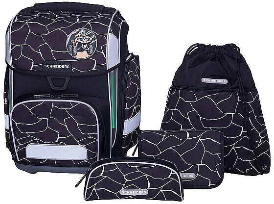SCHNEIDERS Schultaschen Set Ergolite 9tlg Dark Hunter EG
