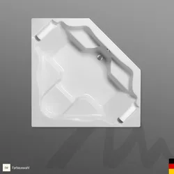 Mauersberger Badewanne „afra“ 1700 × 1700 mm in Edelweiß (matt)