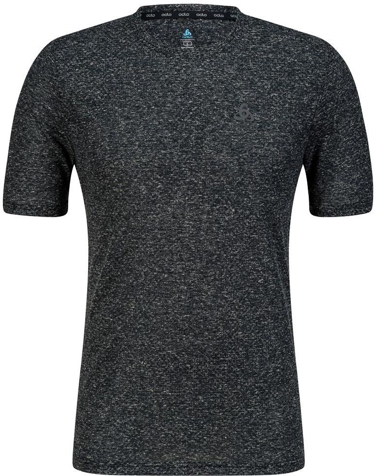 Odlo  - Active 365 Linencool T-Shirt Crew Neck SS Black Melange - L - Tee-shirt de trail