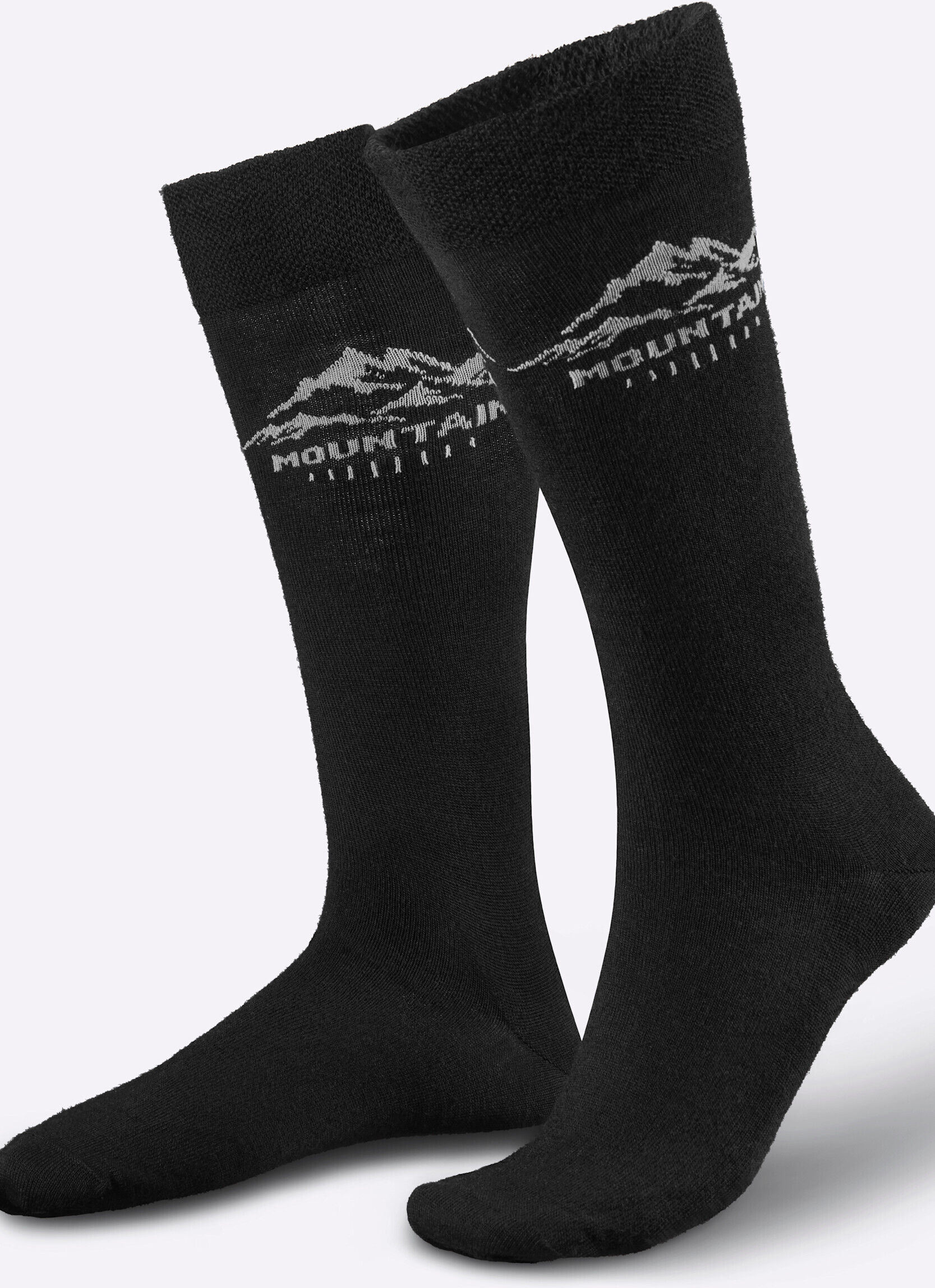 Kniestrümpfe WITT "Kniestrümpfe Socken 4 Paar", Herren, Gr. 35-38, N-Gr, schwarz, Socken Kniestrümpfe
