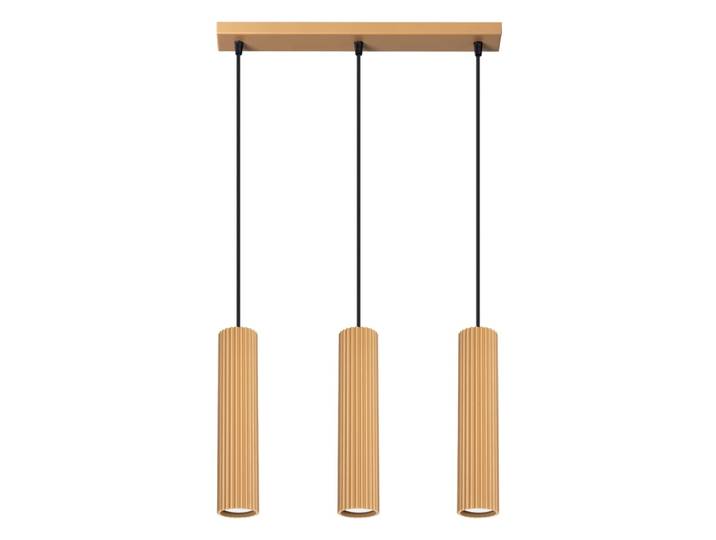 Suspension Aluminium Doré GU10 3 Karbon Line