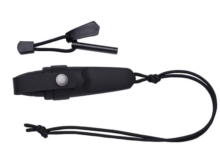 Taschenmesser morakniv Survival Knife Eldris with Fire Kit Black , schwarz, L:14,5cm, Edelstahl, Outdoormesser, Taschenmesser