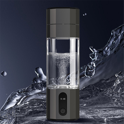 Portable Hydrogen Water Bottle Black, PEM Electrolysis Hydrogen Generator 8000PPB Rechargeable Display Portable Hydrogen Water Bottle Black, PEM Electrolysis Hydrogen Generator 8000PPB Rechargeable Display