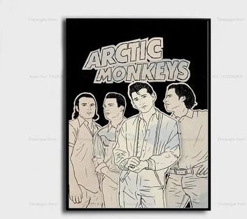 Uplift Picks Arctic Monkeys Album Cover Poster Canvas Music Wall Art Print 05 50x70 Cm no Frame