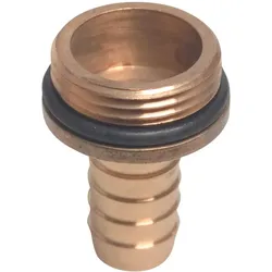 Mega, Schlauchanschluss + Schlauchverbinder, Schlauchtülle Messing Schlauchgrösse 25 mm Aussengewinde 1 ′′ O-Ring (25 mm)