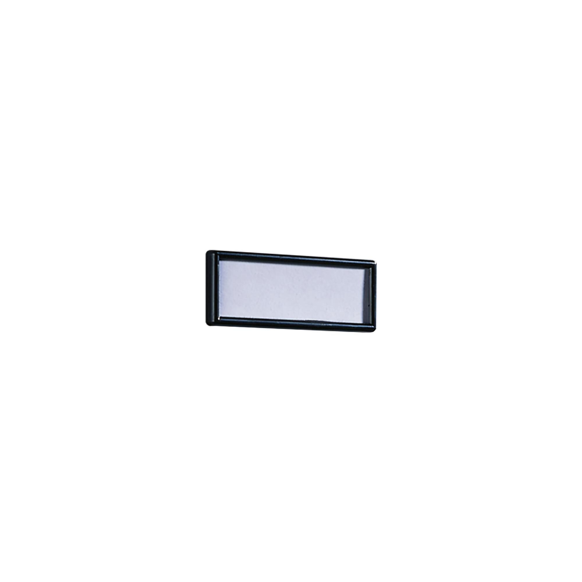 C+P Kunststoff-Visitenkartenhalter, schwarz, selbstklebend ; C + P Möbelsysteme (08500-15|)