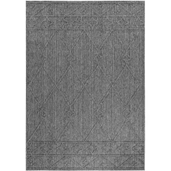 TEPPICH Outdoor IMST in Grau, im Berber-Stil, 80 x 150 cm