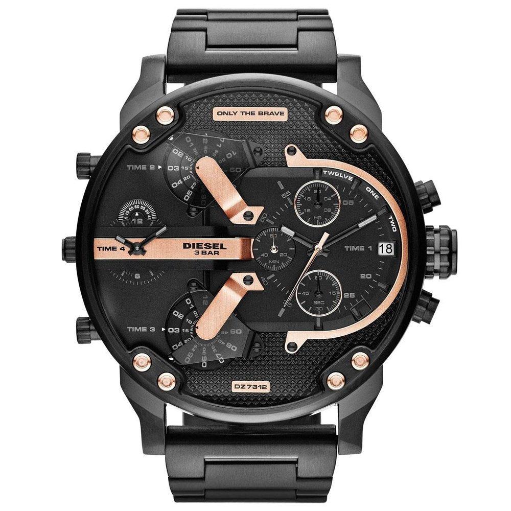 Diesel DZ7312 The Daddies Chronograph vier Zeitzone Zifferblatt Herrenuhr