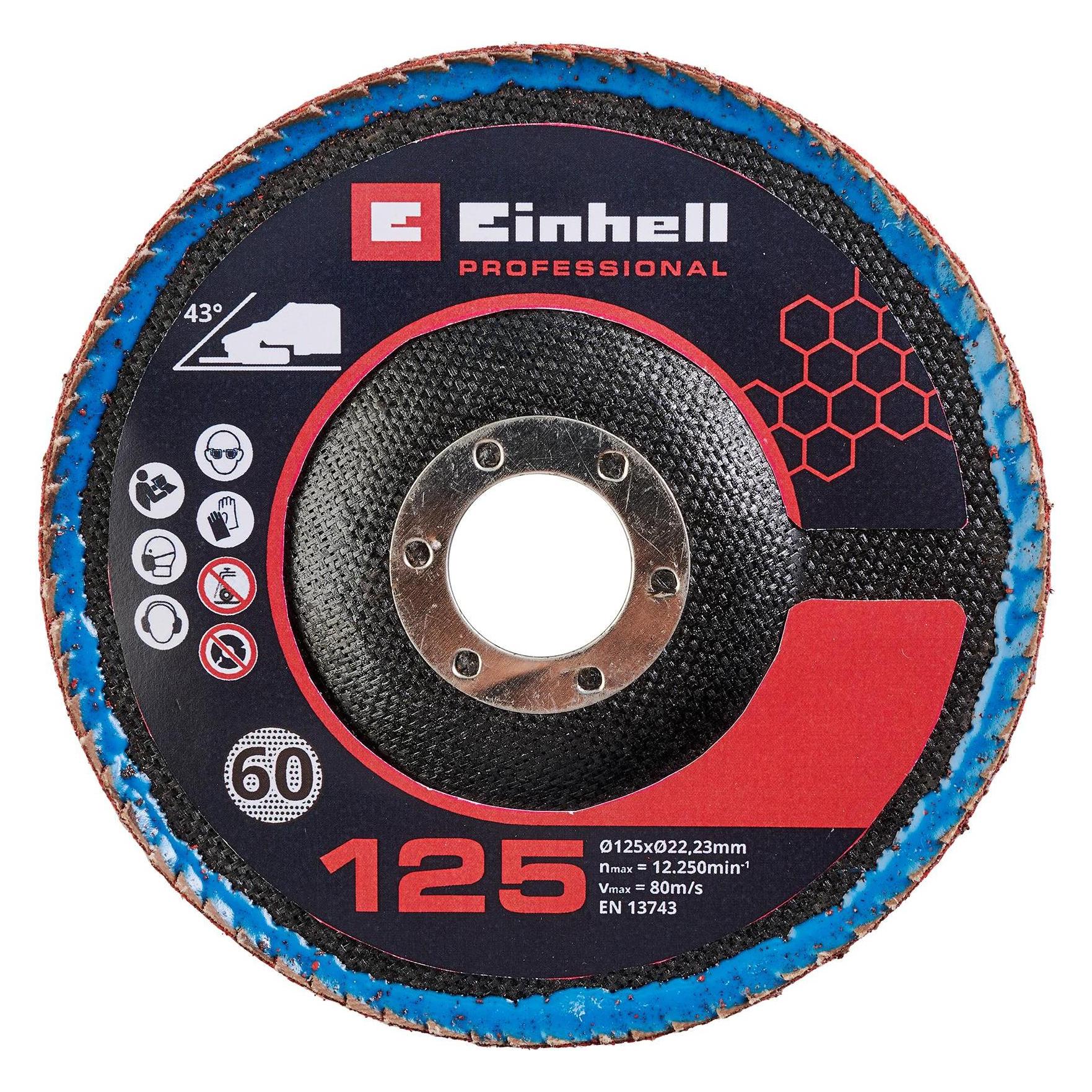 Einhell Professional Fächerschleifscheibe - Set 3-tlg., Ø 125 mm (60) (4440020)
