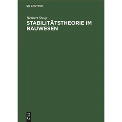 Stabilittstheorie im Bauwesen, Fachbücher von Herbert Steup