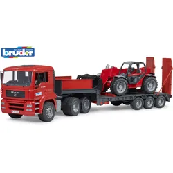 BRUDER - MAN TGA Tieflader und Manitou Teleskoplader MLT 633, 02774
