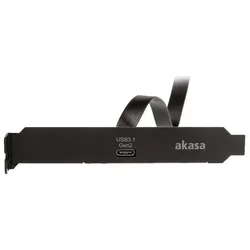 Akasa USB 3.1 Gen2 Adapter (0.50 m, USB 3.2 Gen 2), USB Kabel