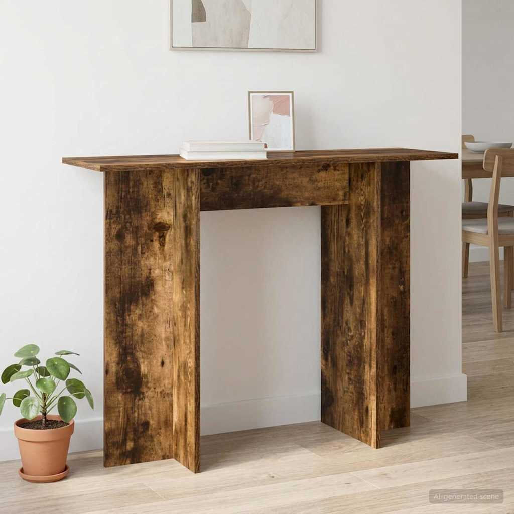 Brayden Studio 100 cm W Console Table Smoked Oak/Smoked Oak/Smoked Oak 75cm H X 100cm W X 30cm D