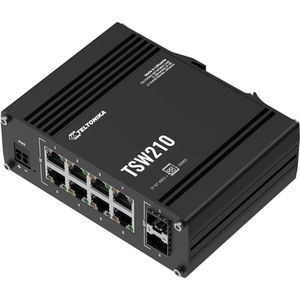 Teltonika Switch Gigabit, TSW210, unmanaged, 8-Port, 1 Gbit/s, 2x SFP