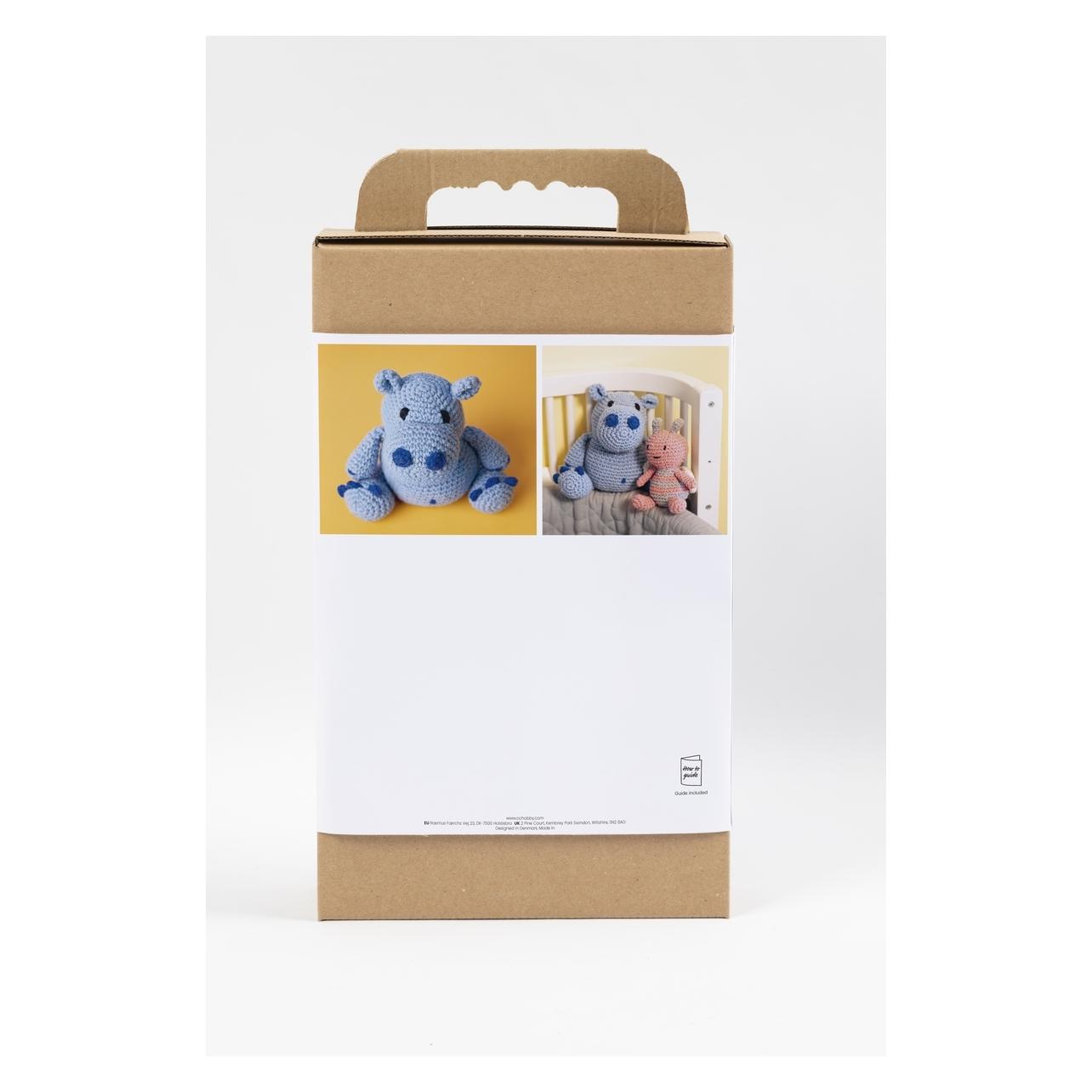 Default Craft Kit Amigurumi - Hippo - blue - light blue (977866) (977866)