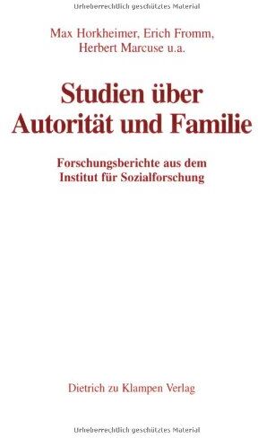 Max Horkheimer - Studien über Autorität und Familie - Preis vom 09.10.2026 07:28:09 h