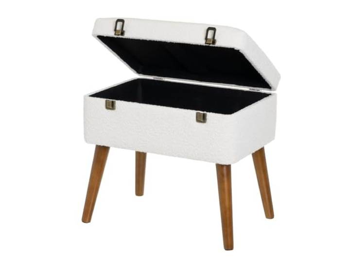 Sitzsack Arcon aus PU und MDF in Roh- und Naturfarben