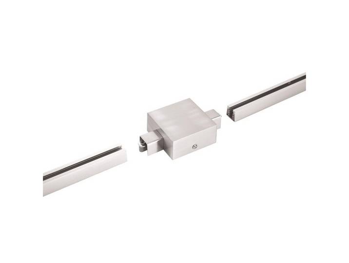 Fischer & Honsel Schienensystem-Einspeiser, Nickelfarben, Metall, 8.5x4x14.5 cm, Lampen & Leuchten, Leuchtenzubehör