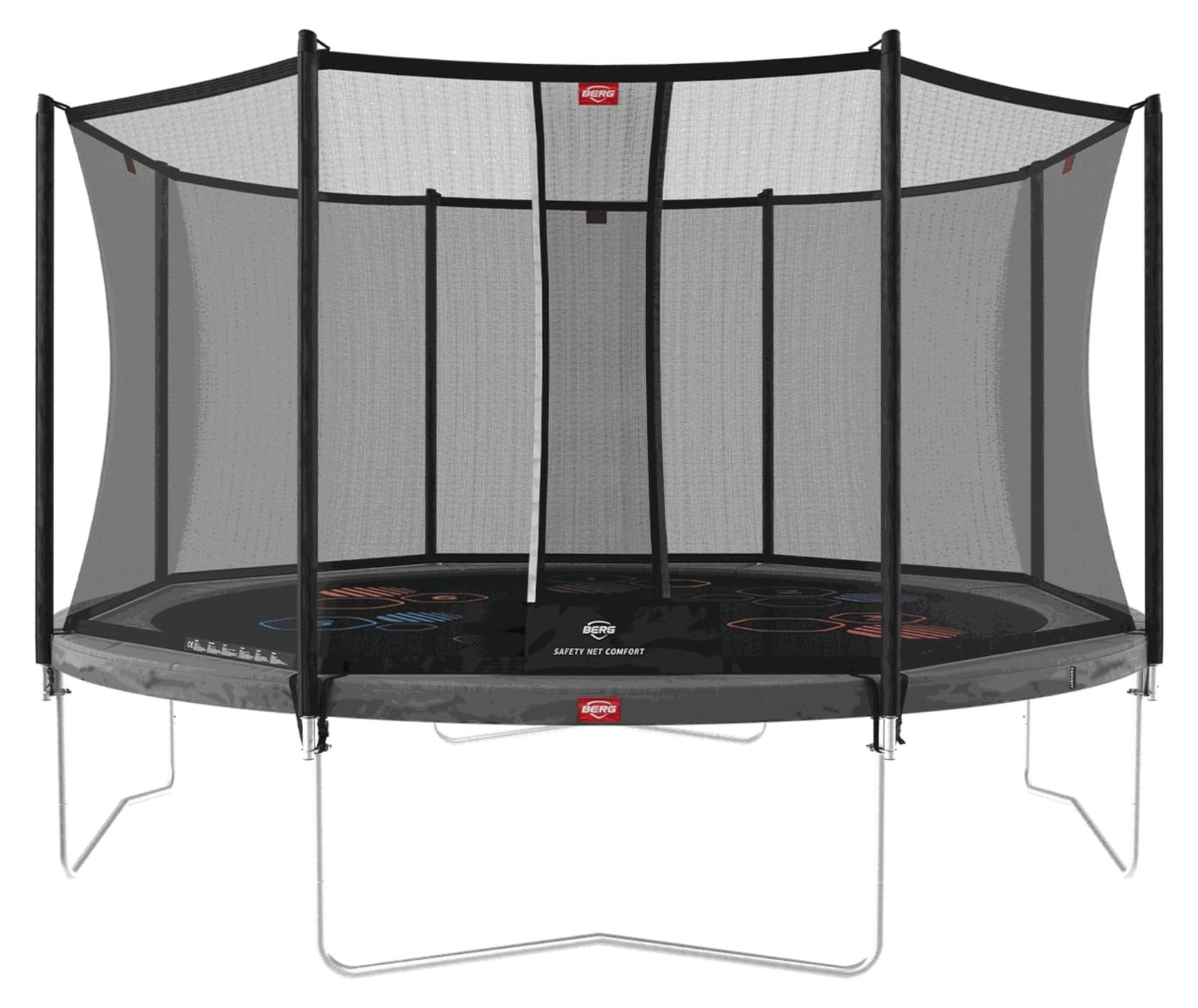 Gartentrampolin Kindertrampolin Rundtrampolin - Sicherheitsnetz - Airflow-Springtuch - Stahlrahmen - Regular