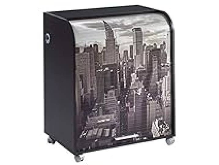 SIMMOB Bureau Informatique Noir à roulettes - New York 500
